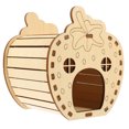 thumbnail image 4 of Cachette en Bois Non Finie pour Hamster Fraise Maison, 4 of 9