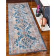 thumbnail image 1 of Unique Loom 3143129 2 Pi 7 Po x 8 Pi 2 Po Las Ventas Basilica Runner Rug&44; Bleu, 1 of 1