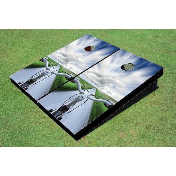 Bike Road Themed Cornhole Boards
