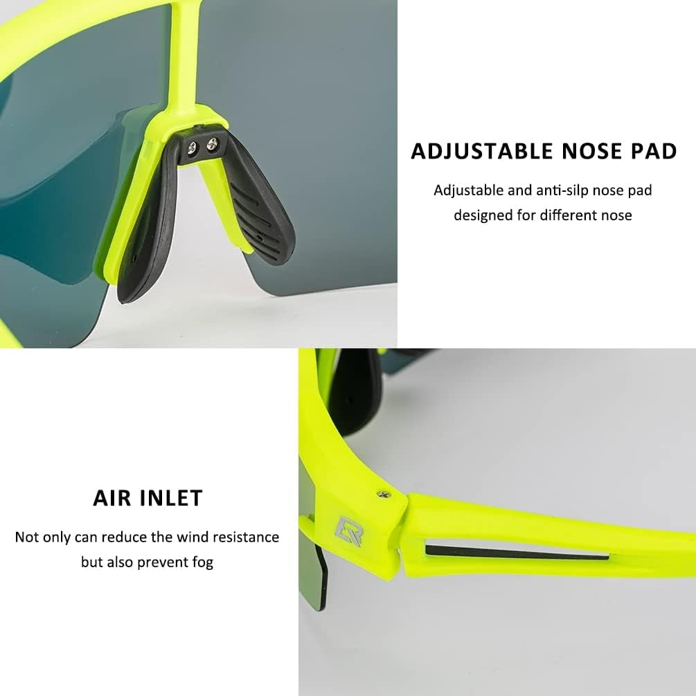 ROCKBROS Photochromic Sports Sunglasses for Men Women Cycling UV Protection