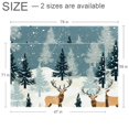 Christmas Modern Geometric Area Rug Soft Polyester Floor Mat for