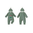 thumbnail image 2 of RUINIXCW Mama's Boy Outfit Newborn Baby Boy Hospital Coming Home Outfit Waffled Romper Infant Baby Girls Fall Winter Clothes Long Sleeve Jumpsuit Hat Set, 2 of 9