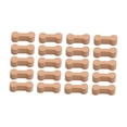 thumbnail image 2 of 20 piezas de conectores de vías de tren de madera, piezas de vías de tren de juguete para niños, bloques de construcción educativos y divertidos, de, 2 of 9