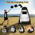 thumbnail image 6 of Camping Shower Tent, Outdoor Pop Up Changing Tent, Portable Bathroom Toilet Tent Privacy Tent with Portable Bag for Camping, Beach, Hiking, Travelling, 6 of 8