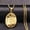 Gold, variant on The Virgin Mary Relief Necklace Icon Medal Women/Men Jewelry-Silver