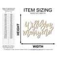 thumbnail image 2 of Unfinished Wood Will You Marry Me Sign 12" / 1/4", 2 of 3