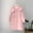 Pink, variant on Women's Plus Size Coat – Mid Length Thick Winter Jacket with Plush Mink-Like Texture, Cozy Warm Outerwear for Casual Outings, Evening Parties, or Weekend Getaways