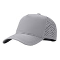 thumbnail image 1 of TOPTIE Quick Dry Trucker Cap 5 Panel Waterproof Snapback Mid Profile Polyester Baseball Cap-Light Grey, 1 of 8