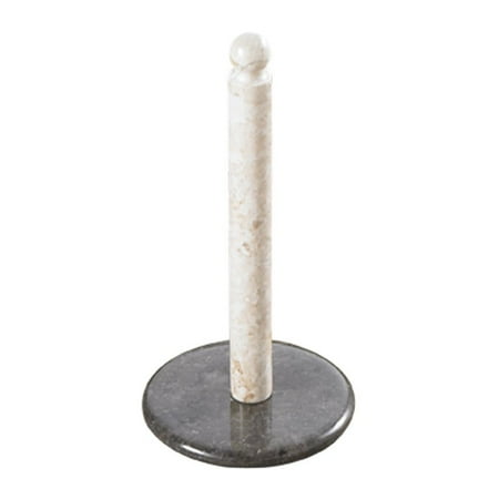 Creative Home 2 Tone Charcoal/Champagne Marble Deluxe Paper Towel Holder