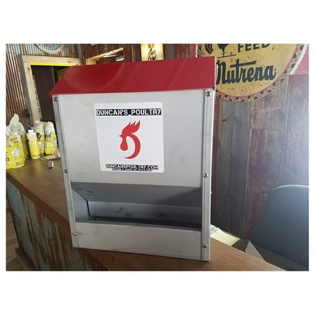 Duncans Poultry 30 LB Space Saver Wall Feeder