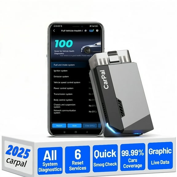 OBD2 Scanner TOPDON Carpal,Code Reader for iOS & Android, 6 Maintenance Services,1 Year Free Update