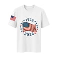 thumbnail image 6 of Levmjia Women's 4th of July T Shirt USA Flag Print Casual Crew Neck Short Sleeve Patriotic Top Loose Fit Summer Tee for American Independence Day, 6 of 6