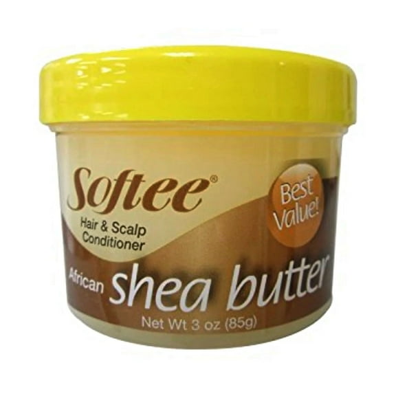 Softee African Shea Butter for Hair and Scalp Conditioner, 3 Oz..