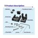 thumbnail image 4 of Para soporte de transductor Xnt 7400931, montaje de transductor para transductores modelo Xhs, montaje duro en espejo de popa, 4 of 5