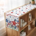 thumbnail image 6 of Table Runners 72 Inches Long Dress Scarves, Independence Day Farmhouse Kitchen Table Runner, Coffee Tablerunners, 4th of July Red Blue Stars Patriotic 14x72 Inch, 6 of 9