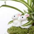 thumbnail image 4 of Hweilai Set of 10 Miniature Fairy Garden Rabbit Ornaments, 4 of 5
