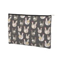 thumbnail image 2 of Fotbe Flowe Rooster Reusable Cosmetic Bag Makeup Bag for Women Large Travel Cosmetic Pouch Girls' Make Up Organizer, 2 of 8