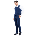 thumbnail image 3 of Julinie Men's 3-Piece Suit Set with Jacket, Vest, and Expandable Waist Dress Pants, 3 of 5