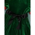 thumbnail image 6 of TiaoBug Kids Girls Christmas Santa Claus Costume Tassel Tutu Dress with Hat Belt Set, 6 of 7