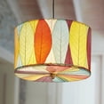 thumbnail image 3 of Eangee Home Design Drum Pendant 18 Inch, Shade Made Of Cocoa Leaves, 18x18x10 Inches, 3 of 8