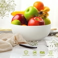 thumbnail image 4 of HELLONE 3 pcs Salad Bowls Set, 64 Ounce Serving Bowls for Kitchen, White Ceramics Bowl Sets for Salad Soup Pasta Popcorn Fruits, Mixing Bowls, 4 of 7