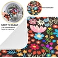 thumbnail image 2 of Colorful Flower Spring Dish Drying Mat 16x18 Absorbent Daisy Floral Dishes Pad Dish Drainer Mat Protector for Kitchen Fast Dry, 2 of 6