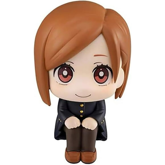 Satoru Gojo Statues, Itadori Yuji Suitable for Desktop Decoration, Cake Decoration, PVC Decorative Statues (Squatting Kugisaki Nobara)