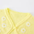 thumbnail image 4 of GigrtiJin Baby Girls Knit Cardigan Sweaters Childrens Long Sleeve Sweater Shawl Cover up Casual Comfy Jacket Coat, 4 of 7