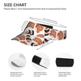 thumbnail image 2 of Vsdgher Sushi Roll Print Adult Sunscreen Visor Cap,1 Piece of Sport Sun Visor Hats Adjustable Sun Hat for Outdoor Activities Fits for Women and Men (One Size), 2 of 6