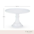 thumbnail image 4 of Twine White Melamine Cake Stand for Cupcakes, Sweets, Cookies Dessert Table, 4 of 8