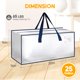 thumbnail image 2 of Bolsas de mudanza HealSmart extra grandes, paquete de 8 unidades, 95 L, con cremalleras transparente, 2 of 7