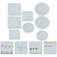 thumbnail image 4 of MasteelfCA 8pcs Round Square Knitting Cord Disc Disks Rope Weaving Beading Board DIY Tool, 4 of 8