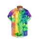 thumbnail image 5 of Ceisia Men's St. Patrick's Day Short Sleeve Shirt Clover Print Regular Straight Fit Green Turn-Down Collar Spring Summer Shirt Gift, 5 of 6