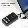 thumbnail image 3 of Graflsoa Compact 4-Port USB 2.0 Hub with High-Speed Data Transfer, Plug-and-Play, Lightweight Design in White or Black, 3 of 4