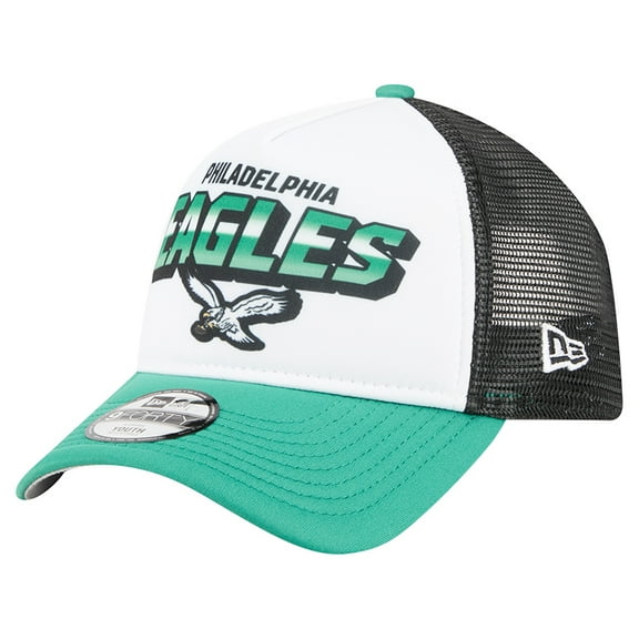 Preschool New Era White Philadelphia Eagles 9FORTY A-Frame Adjustable Hat