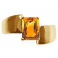 thumbnail image 2 of Tommaso Design� Emerald Octagon Cut 8x6mm Genuine Citrine Ring, 2 of 9