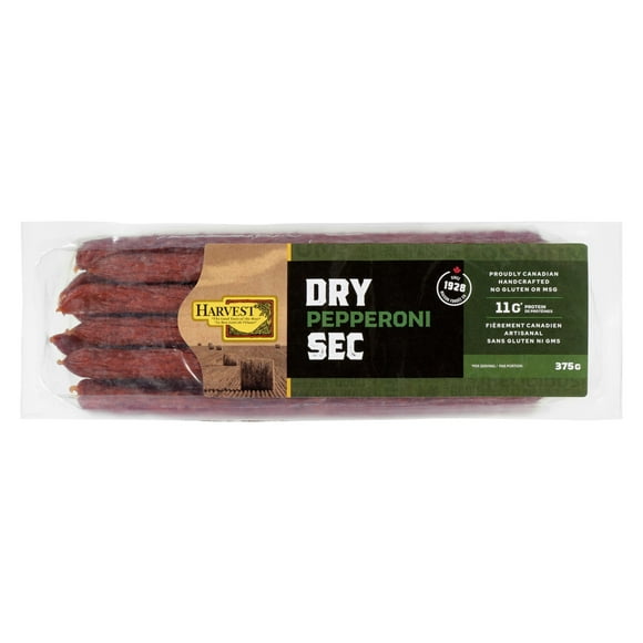 Harvest Naturally Smoked Dry Pepperoni Sticks, 375 g