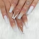 thumbnail image 1 of Prensa de punta francesa degradada en las uñas Uñas postizas de ataúd largo con De, 1 of 5