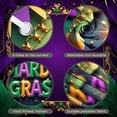 thumbnail image 4 of Colorful Theme Mardi Gras Banner Feather Decor Carnival Display Mask Design Gold Balloon Party Backdrop for Mardi Gras Party Carnival Celebration Festival Event, 4 of 9