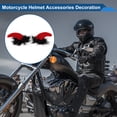 thumbnail image 3 of Accesorios para Casco de Motocicleta Decoración Cuernos Demonios Rojos con Pelaje Negro para Cascos de Motocicleta Bicicleta Esquí Stickers Rojos Negros 1 Juego, 3 of 6