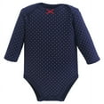 thumbnail image 4 of Hudson Baby Cotton Long-Sleeve Bodysuits, 3-Pack, Newborn- 24 Months, 4 of 5