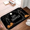 thumbnail image 5 of 1pc Happy Halloween Absorbent Non-Slip Bathroom Thickened Flannel Rug Decor,Soft,Quick Drying,Suitable For Indoor/outdoor Use,Bathrooms,Bedrooms,Kitchens,Terrace,Laundry Rooms,16"x24", 5 of 9