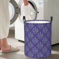 thumbnail image 6 of KLL Lavender Flowers Waterproof Foldable Laundry Hamper Bucket with Handles for Storage Bin,Kids Room,Home Organizer (Small ), 6 of 7