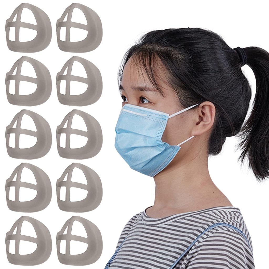Details about   10pcs 3D Face Mask Bracket Mouth Separate Inner Stand Holder Breathing Space 