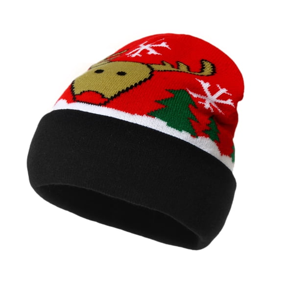 Harpily Womens Beanie Hat Unisex Thickened Warm Windproof Pom Decor Knit Bucket Hat Cold Protection Portable Headwear