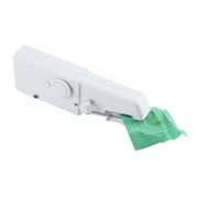 Portable Handled Sewing Machine Handy Handheld Stitch Sewing Machine (White)