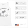 thumbnail image 6 of Ford Motor Co Bronco Detroit MI Women's Tank Top Vintage Truck Since 1966 4x4 Off Road Adventure Classic Car Fan, 6 of 7