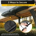 thumbnail image 5 of PNKKODW 25" 2PCS Stadium Seats for Bleachers with Back Support, Half-fold Portable Bleacher Chairs with Back and Cushion, 600D Waterproof Reclining Extra Wide Bleacher Seat for Outdoor Sports, 5 of 8