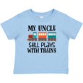thumbnail image 3 of Inktastic My Uncle Still Plays with Trains Boys or Girls Baby T-Shirt, 3 of 5