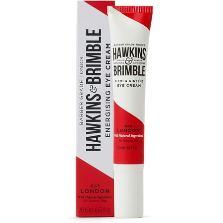 Hawkins & Brimble Energising Under Eye Cream (0.67 fl oz) - Dark Circle Puffy Eyes Relief for Man | Male Anti-Ageing Lotion | Late Night Recovery 40's